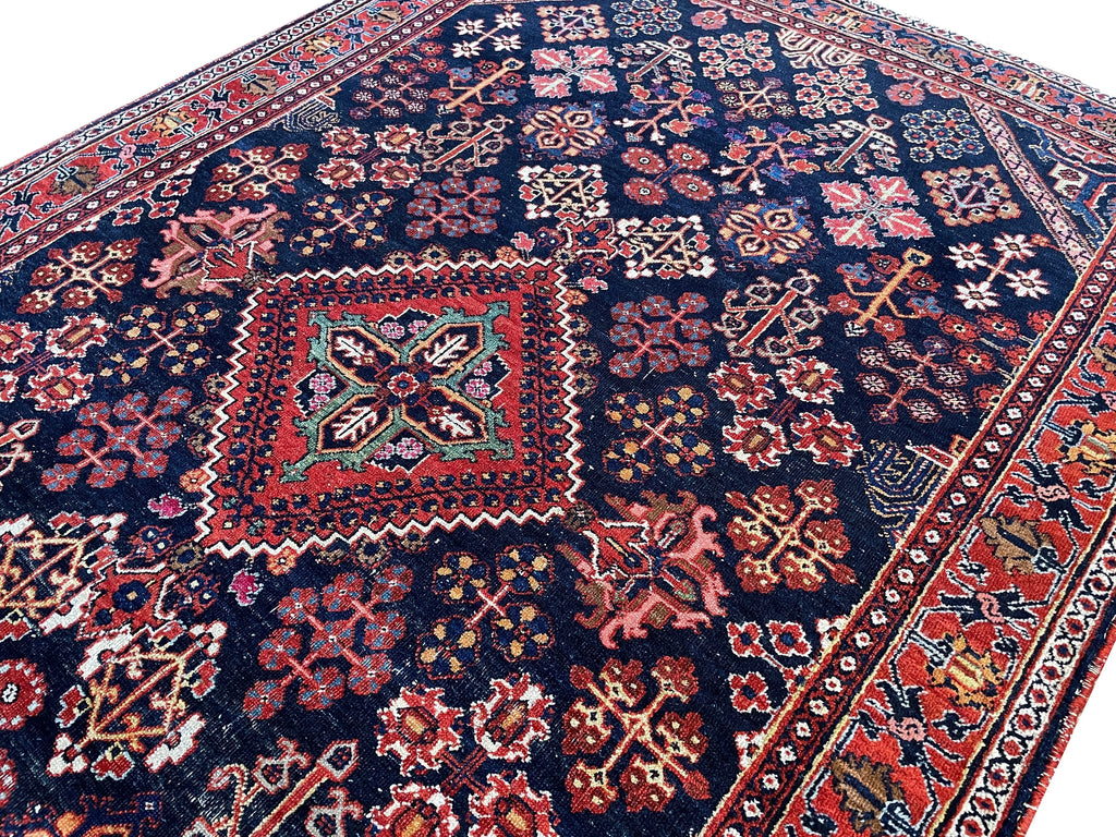 4'5"x6'9" Mehmeh Hand Knotted