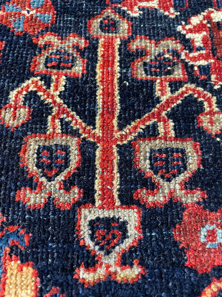 4'5"x6'9" Mehmeh Hand Knotted