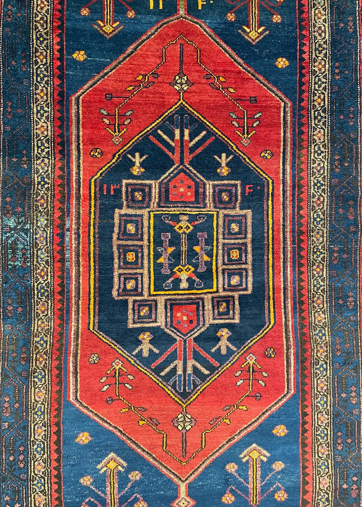 4'5"x7'3" Saveh Hand Knotted