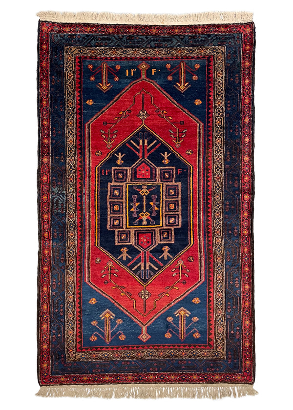 4'5"x7'3" Saveh Hand Knotted