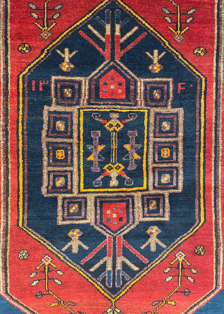 4'5"x7'3" Saveh Hand Knotted