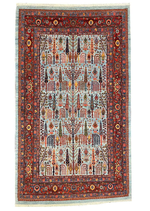 4'5"x7'5" Halvai Bidjar Hand Knotted