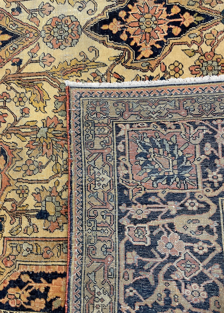 4'5"x7'5" Motasham Kashan Hand Knotted