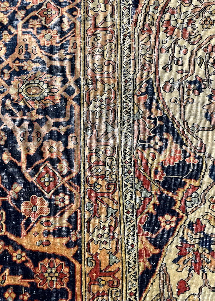 4'5"x7'5" Motasham Kashan Hand Knotted