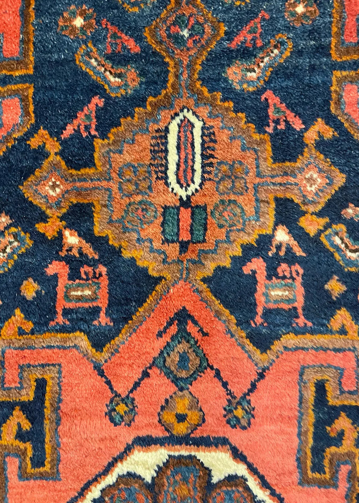 4'5"x7'9" Kurdish Kakaburu Hand Knotted