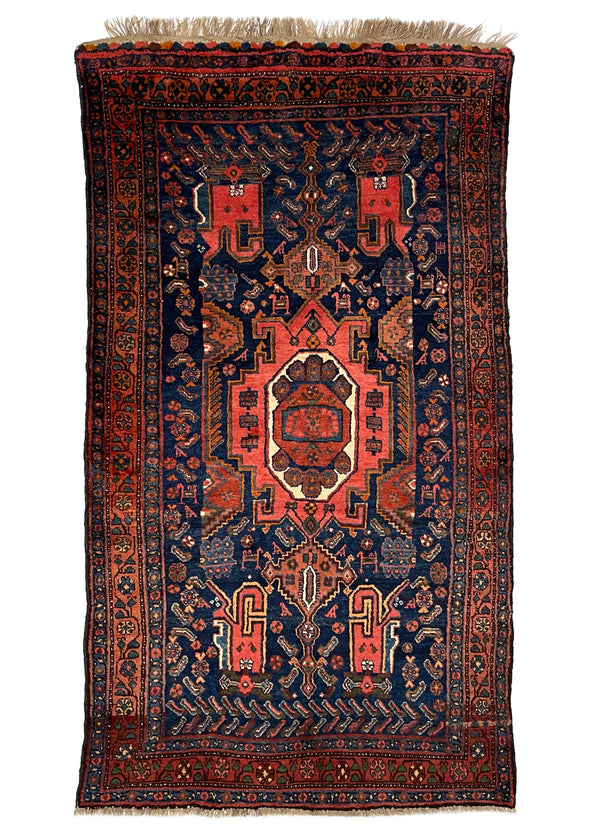 4'5"x7'9" Kurdish Kakaburu Hand Knotted