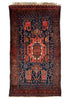 4'5"x7'9" Kurdish Kakaburu Hand Knotted