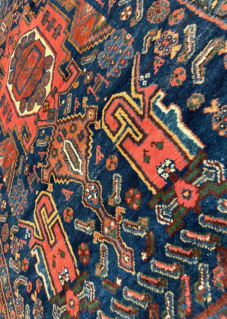 4'5"x7'9" Kurdish Kakaburu Hand Knotted