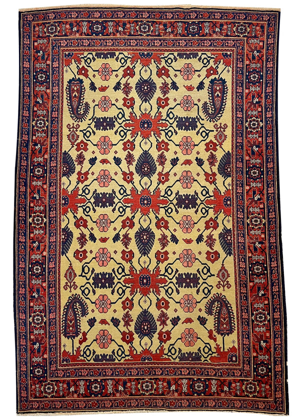 4'6"x6'10" Sennah Hand Knotted