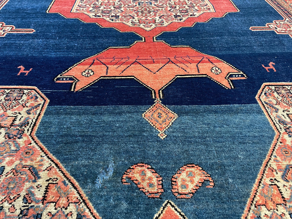 4'6"x6'5" Sennah Hand Knotted