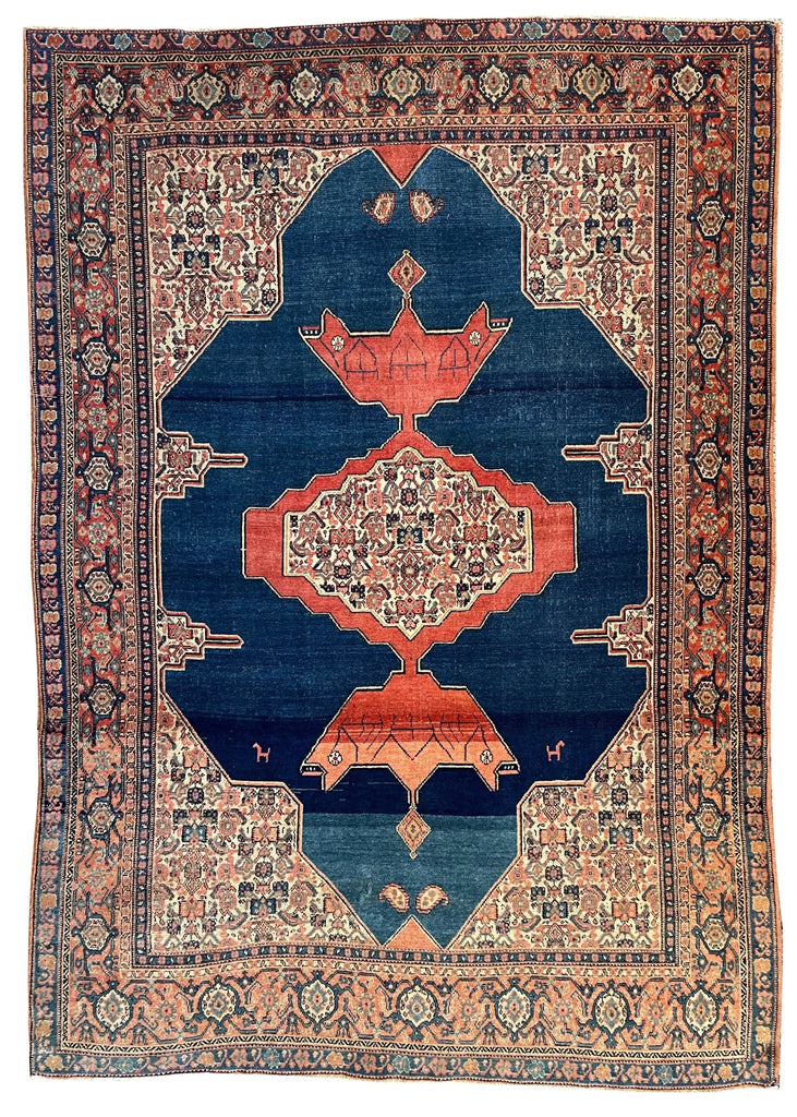 4'6"x6'5" Sennah (s) Hand Knotted