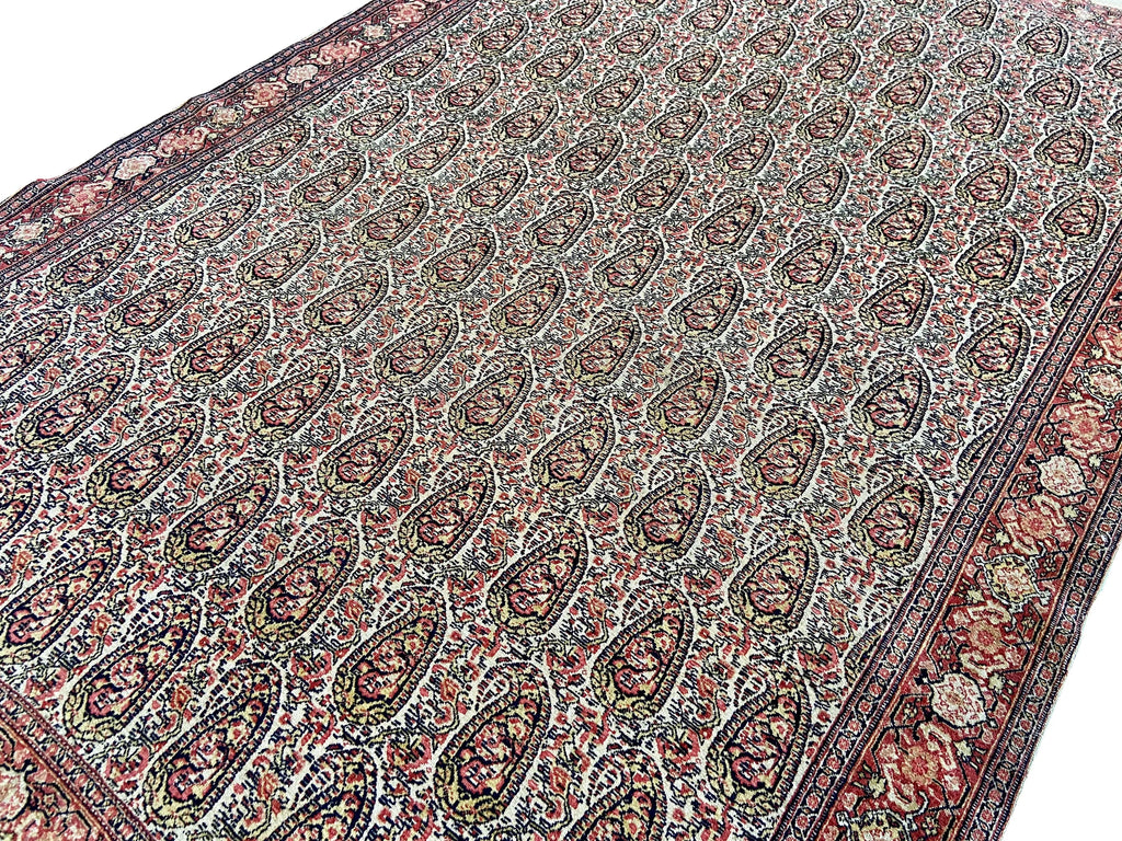 4'6"x6'6" Fine Sennah Hand Knotted