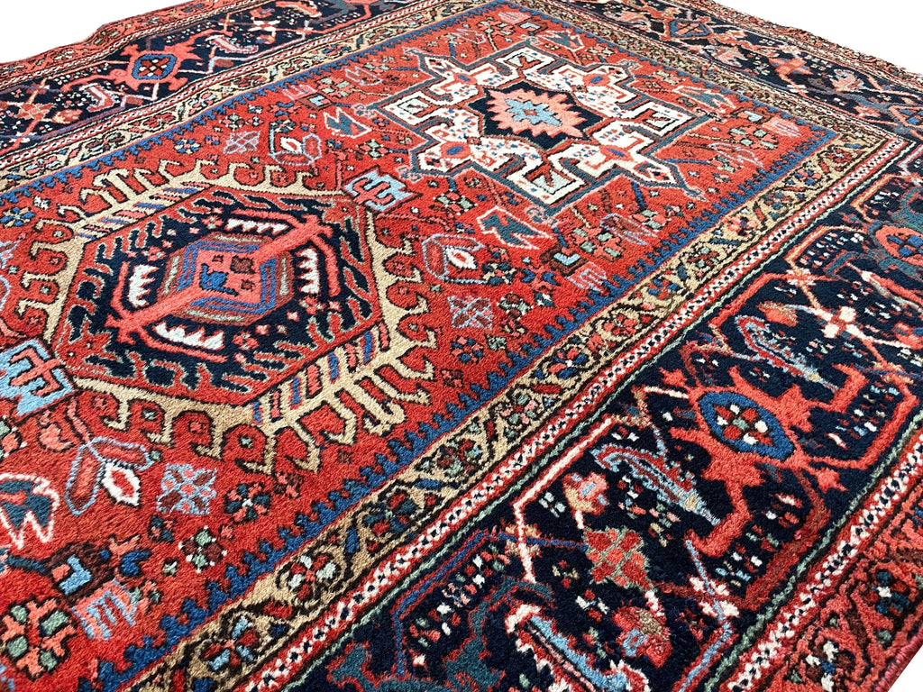 4'6"x6'6" Karaja Hand Knotted