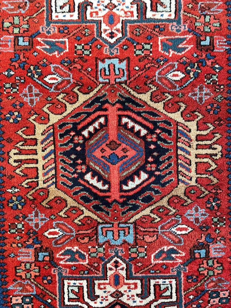 4'6"x6'6" Karaja Hand Knotted