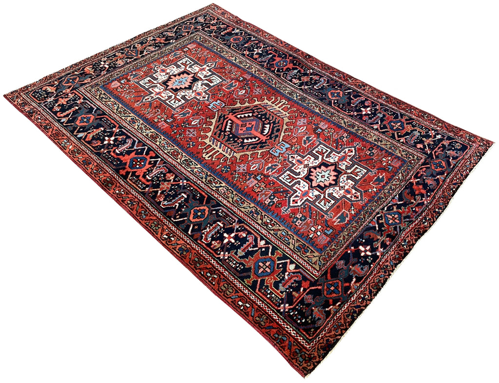 4'6"x6'6" Karaja Hand Knotted