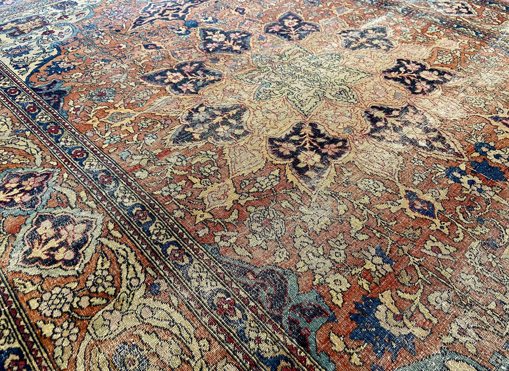 4'6"x6'8" Isfahan Hand Knotted