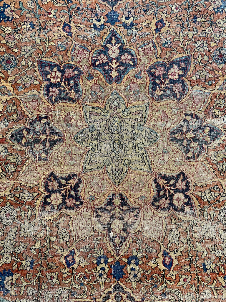 4'6"x6'8" Isfahan Hand Knotted