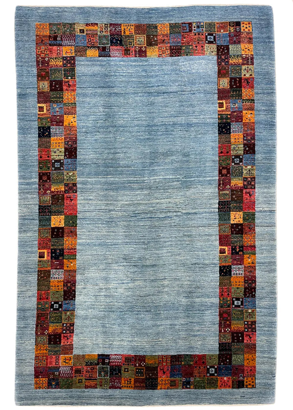4'6"x7'1" Kashkuli Gabbeh Hand Knotted