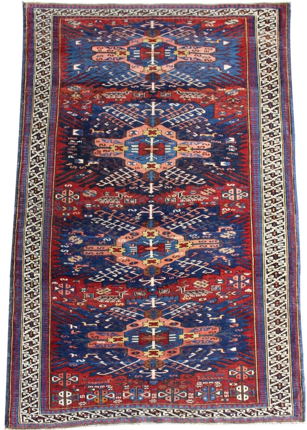 4'6x7'1 Kuba Hand Knotted