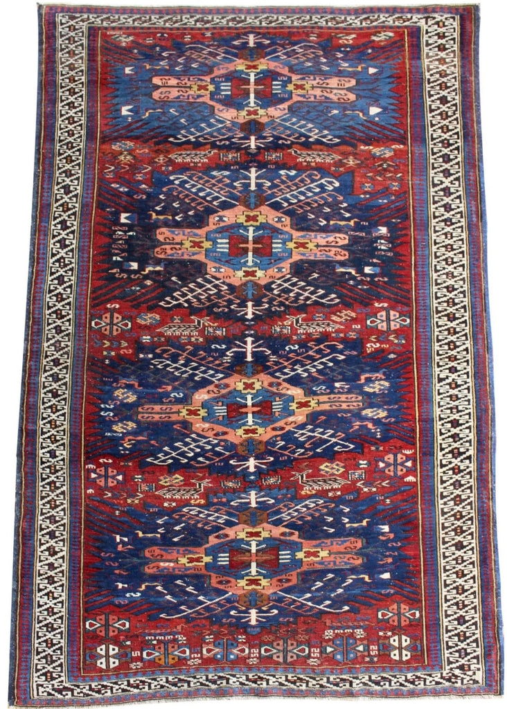 4'6x7'1 Kuba Hand Knotted