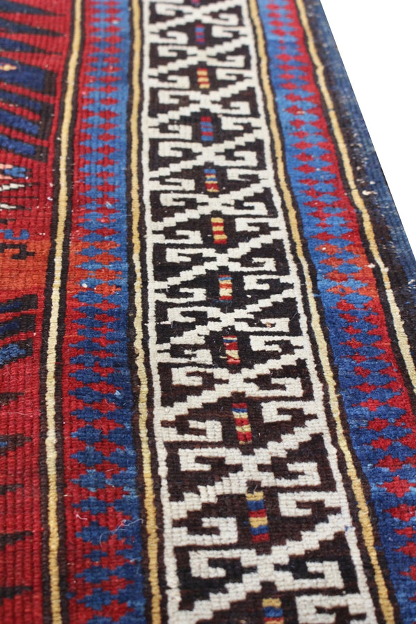 4'6x7'1 Kuba Hand Knotted