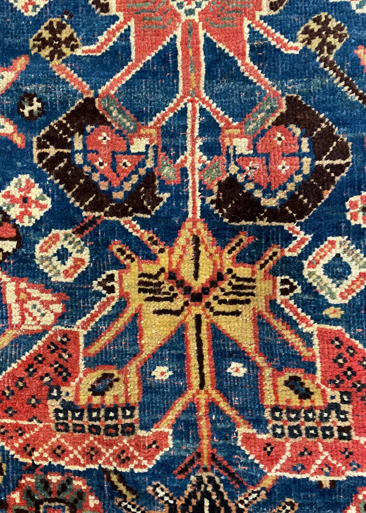 4'6"x7'8" Qashqai Hand Knotted