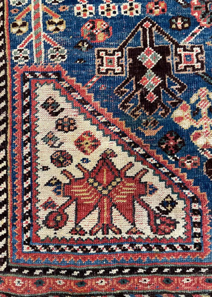 4'6"x7'8" Qashqai Hand Knotted