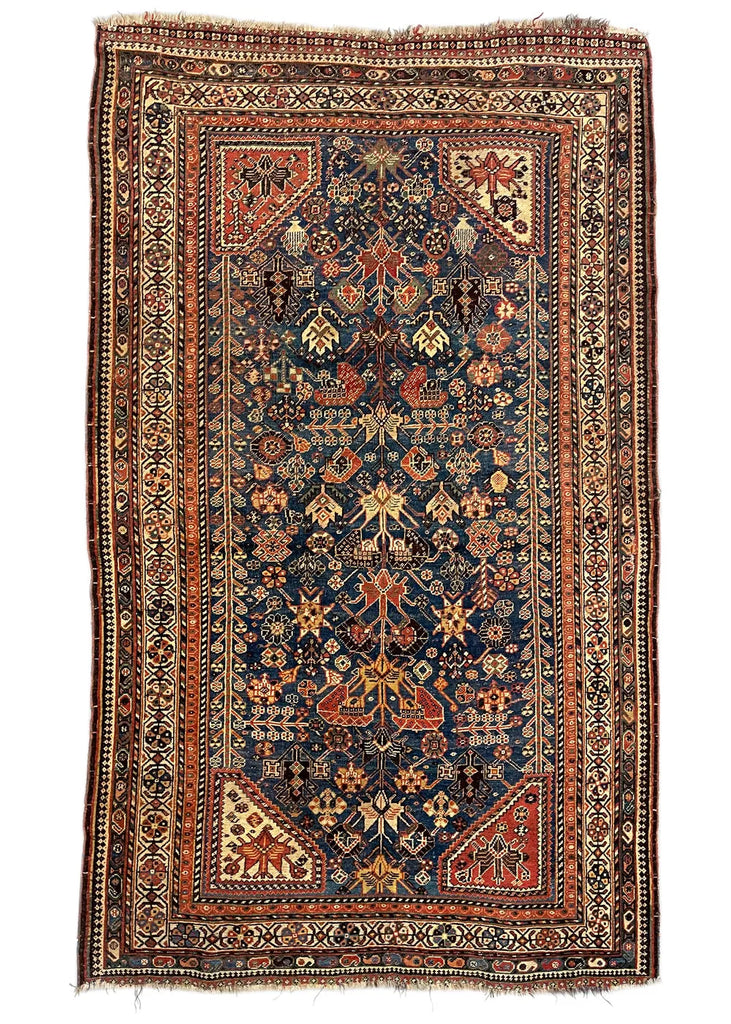 4'6"x7'8" Qashqai Hand Knotted