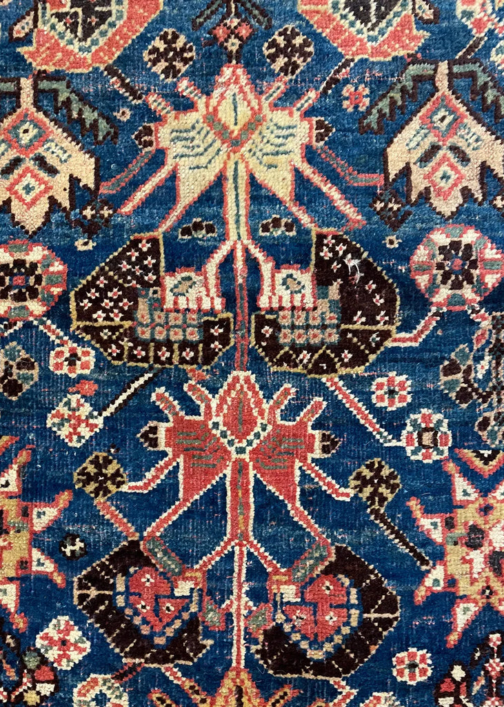 4'6"x7'8" Qashqai Hand Knotted