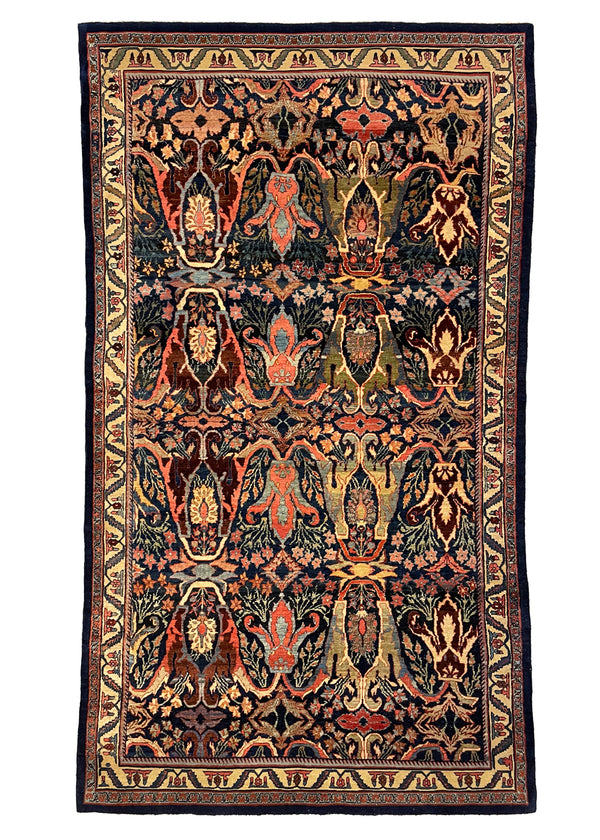 4'6"x7'9" Garus Bidjar Hand Knotted