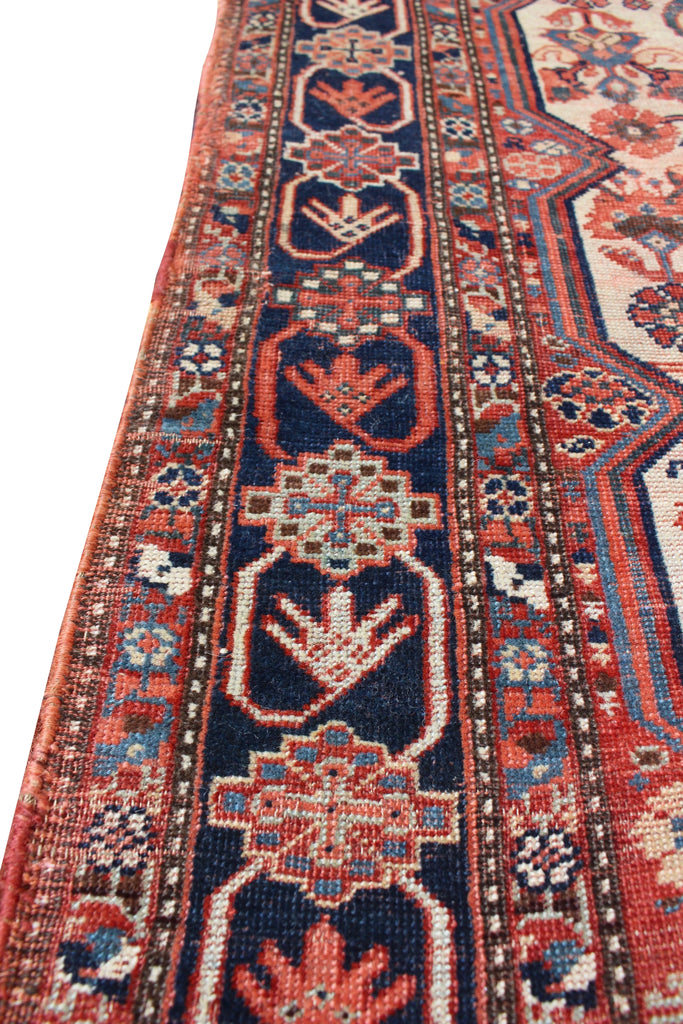 4'7"x5'3" Afshar / Khamseh Hand Knotted