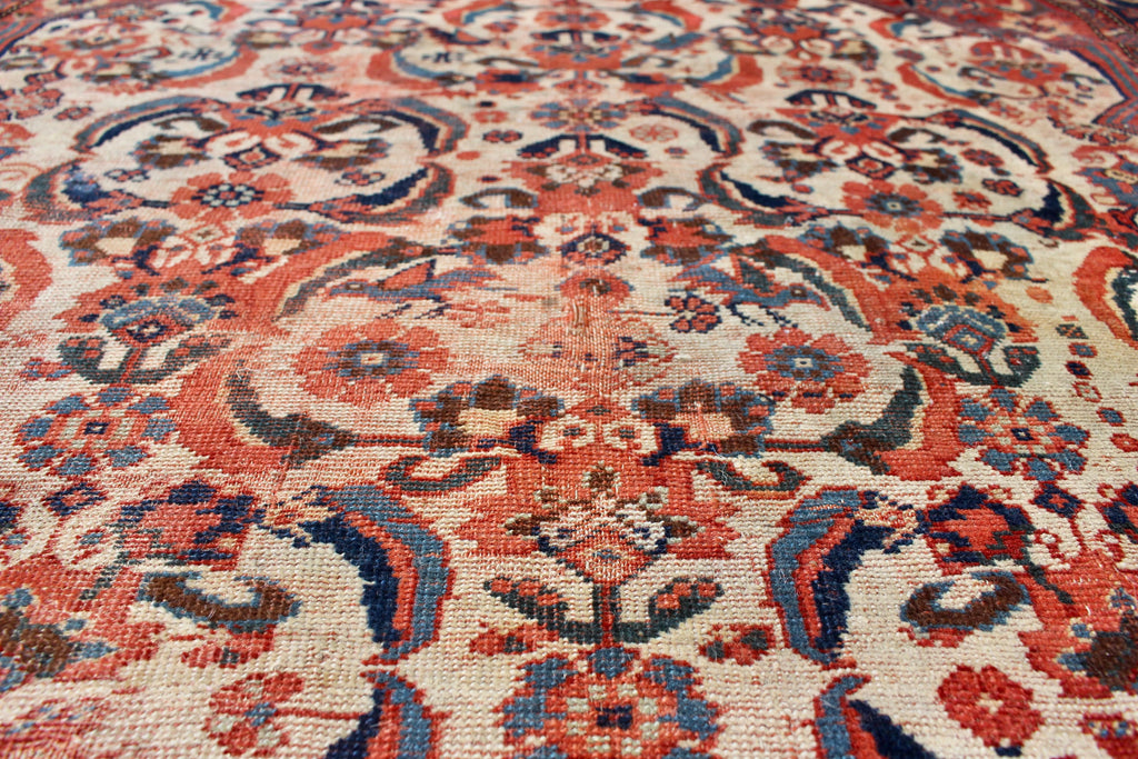4'7"x5'3" Afshar / Khamseh Hand Knotted