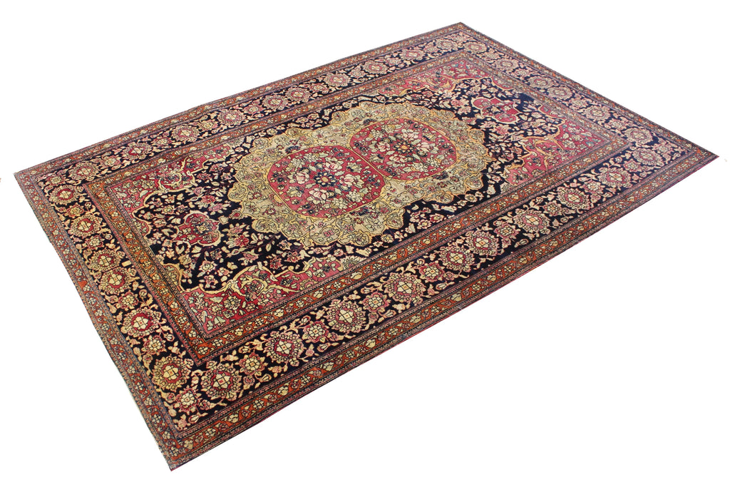 4'7"x6'10" Isfahan Hand Knotted