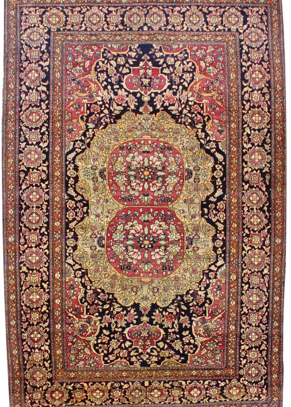 4'7"x6'10" Isfahan Hand Knotted