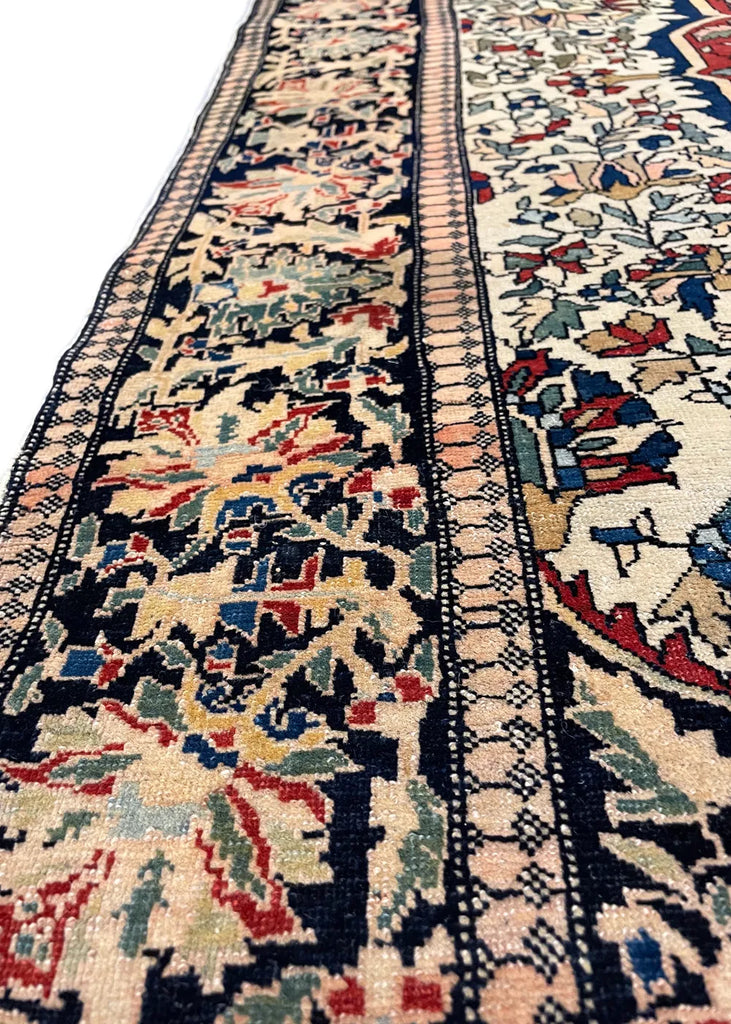 4'7"x6'2" Farahan Sarouk Hand Knotted