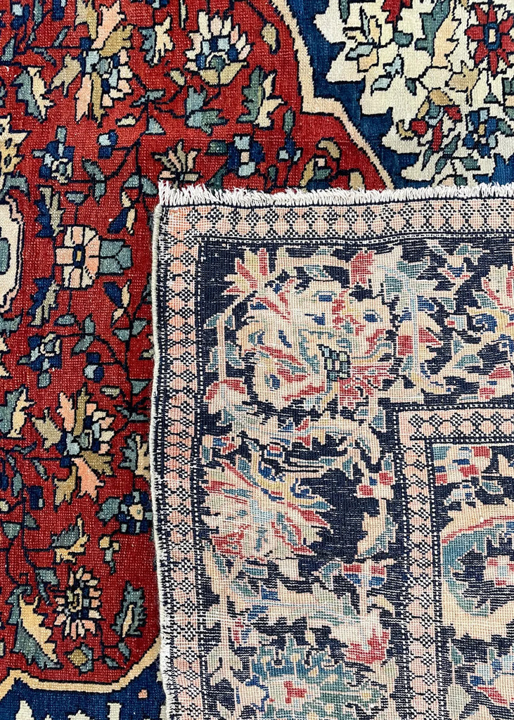 4'7"x6'2" Farahan Sarouk Hand Knotted