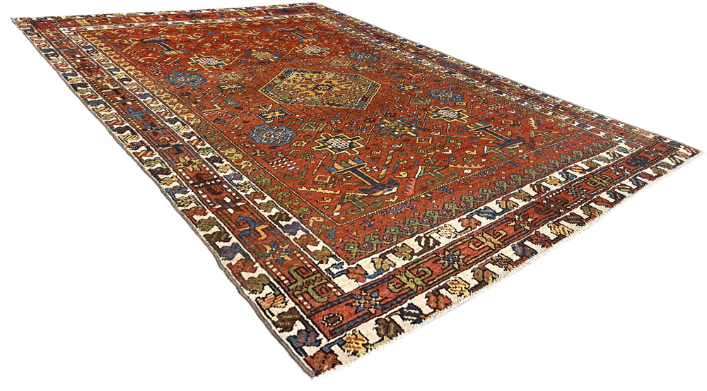 4'7"x6'2" Karaja Bakshiesh Hand Knotted