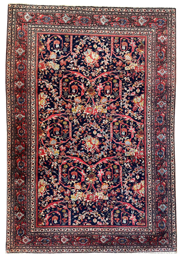 4'7"x6'7" Farahan Hand Knotted