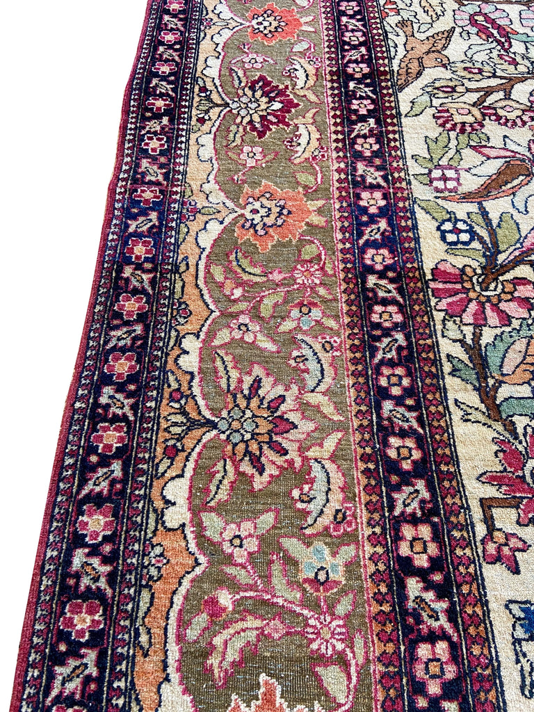 4'7"x7'4" Tree of Life Hand Knotted