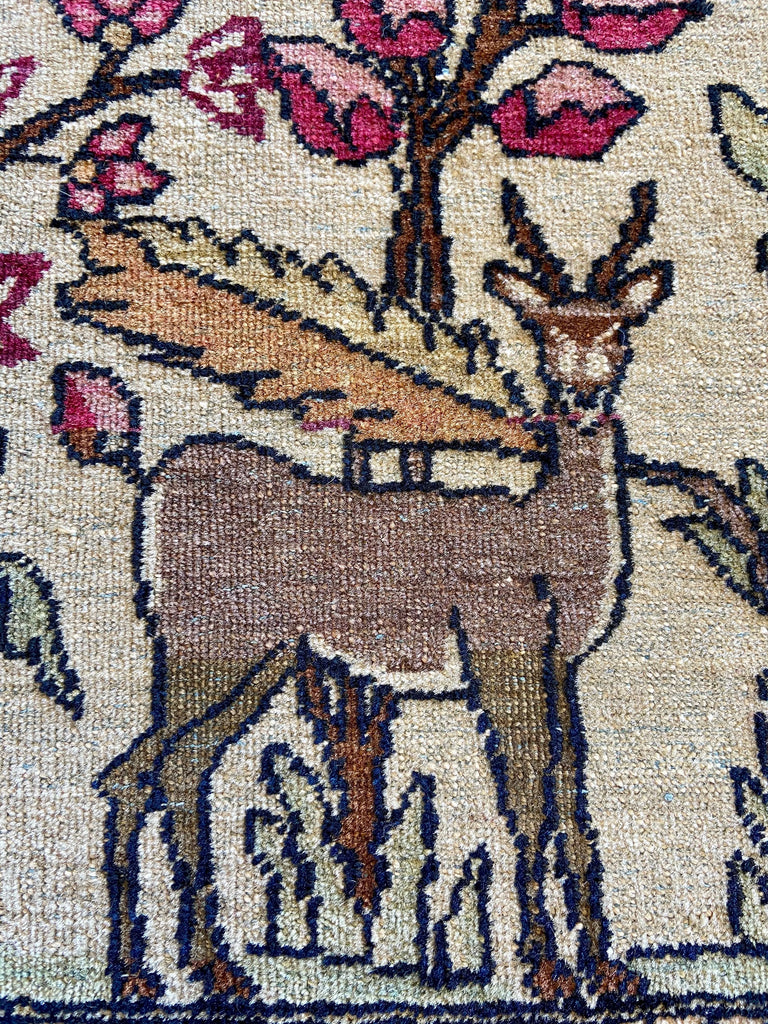 4'7"x7'4" Tree of Life Hand Knotted