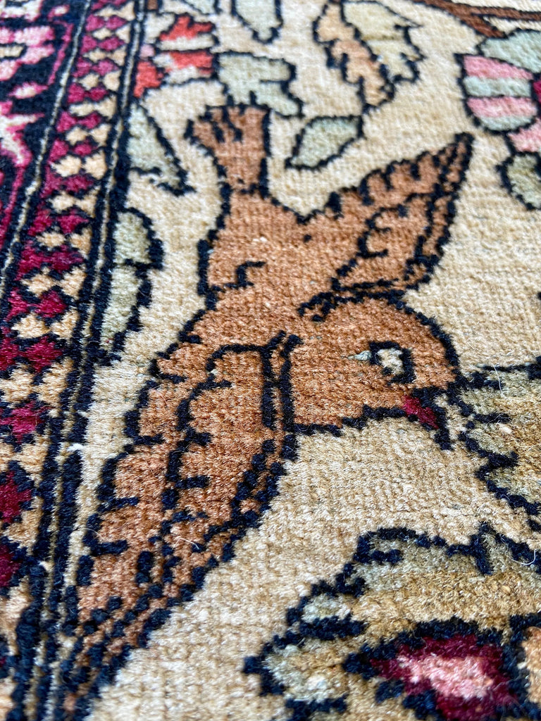 4'7"x7'4" Tree of Life Hand Knotted