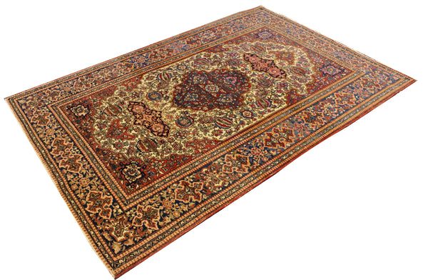 4'7"x7' Isphahan Hand Knotted