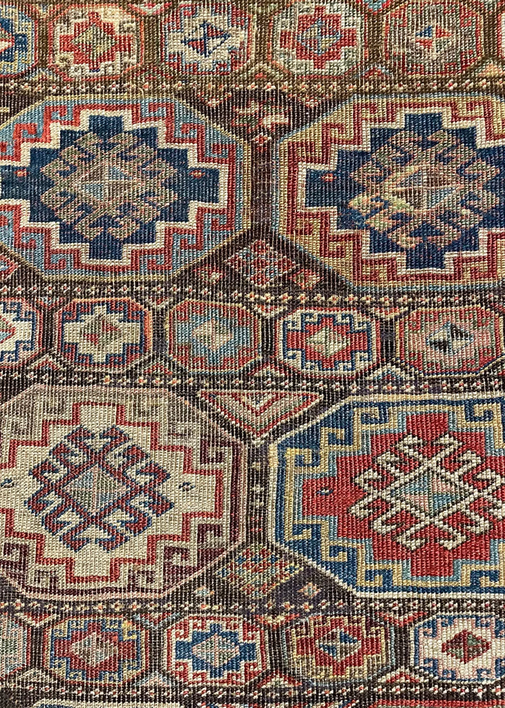 4'7"x8'4" Kurdish Bidjar Hand Knotted