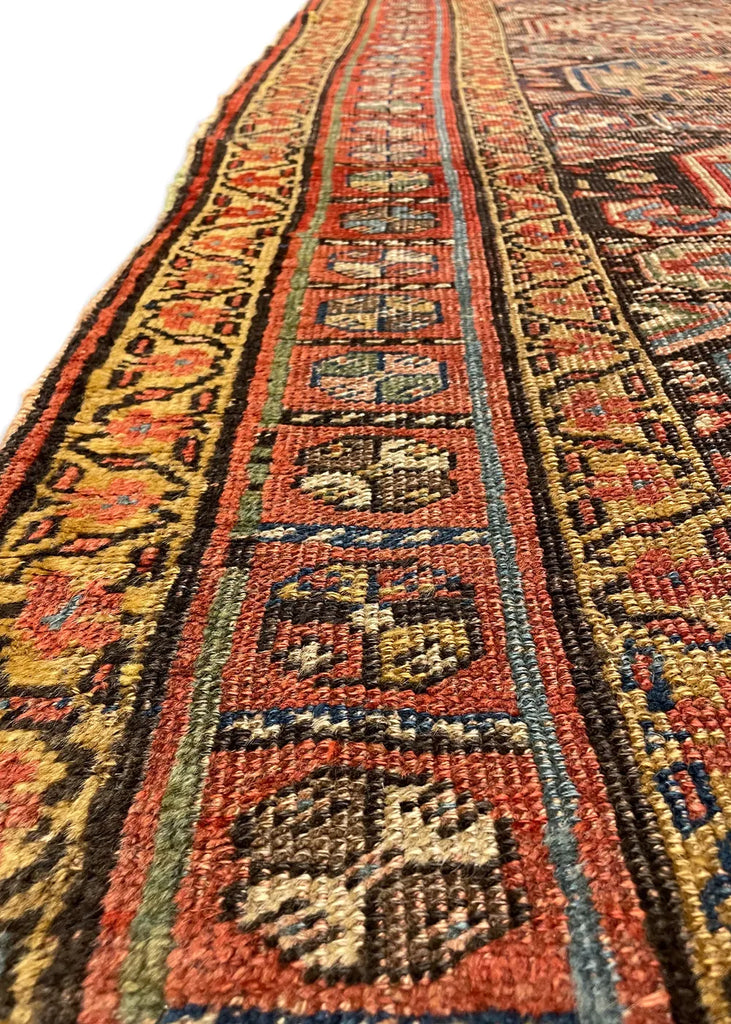 4'7"x8'4" Kurdish Bidjar Hand Knotted