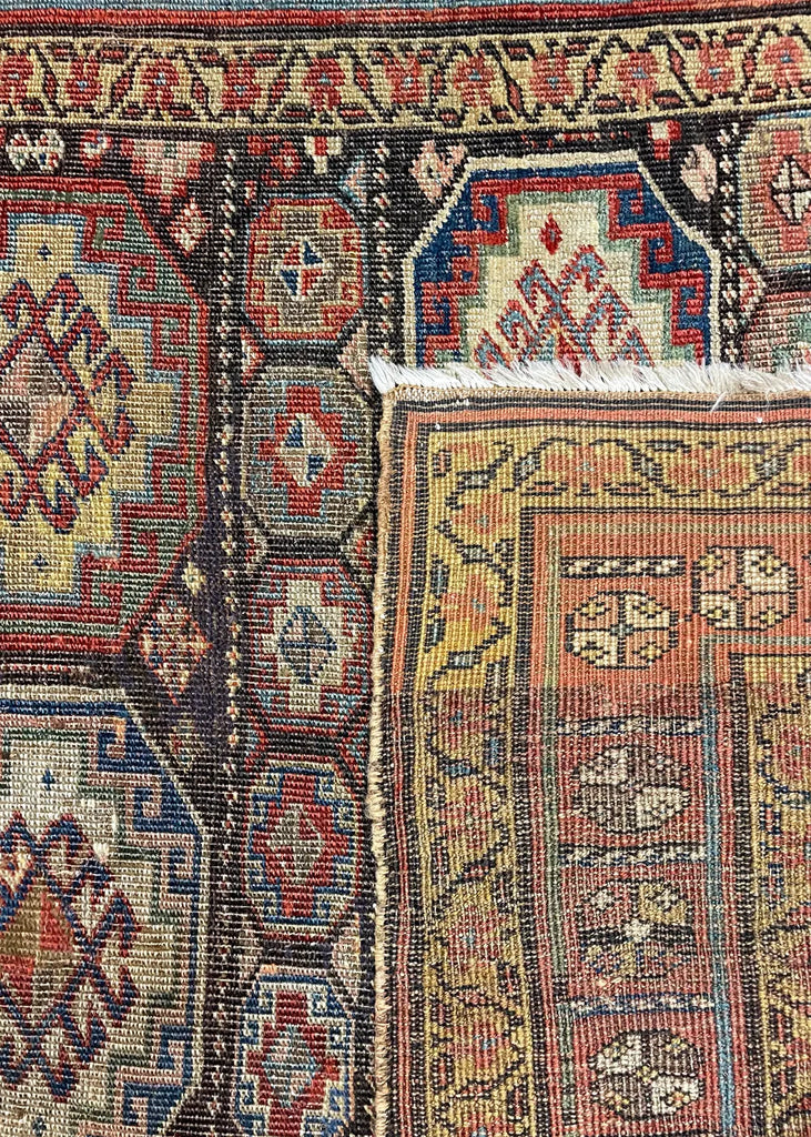4'7"x8'4" Kurdish Bidjar Hand Knotted