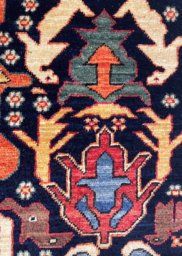 4'8"x5'9" Bijov Kuba Hand Knotted