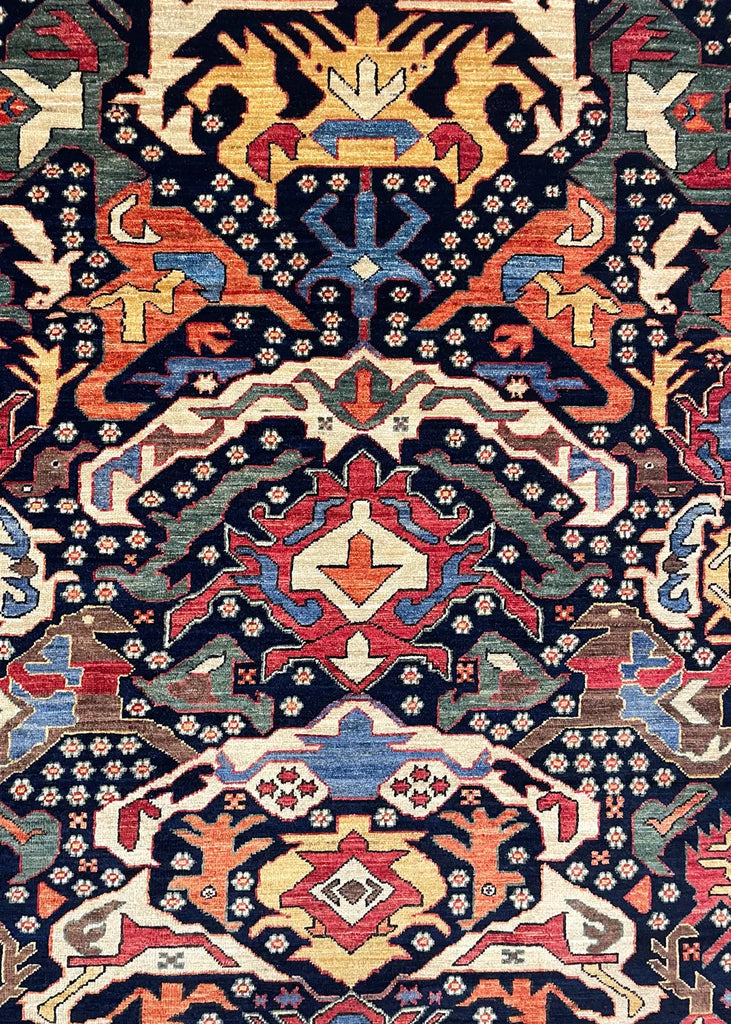 4'8"x5'9" Bijov Kuba Hand Knotted