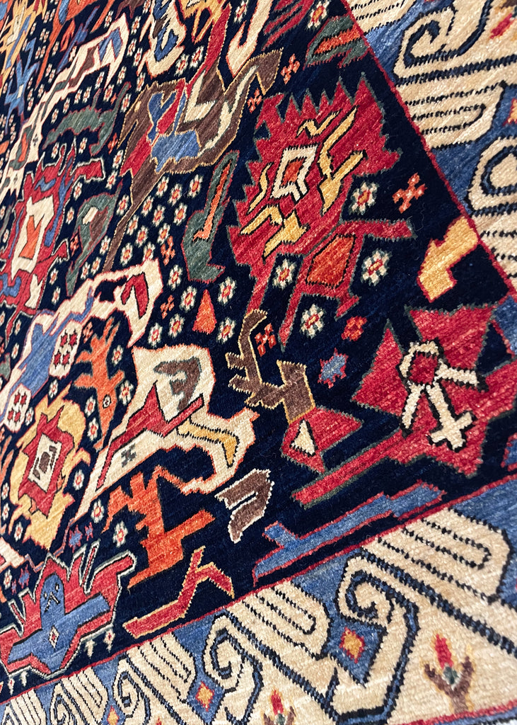 4'8"x5'9" Bijov Kuba Hand Knotted