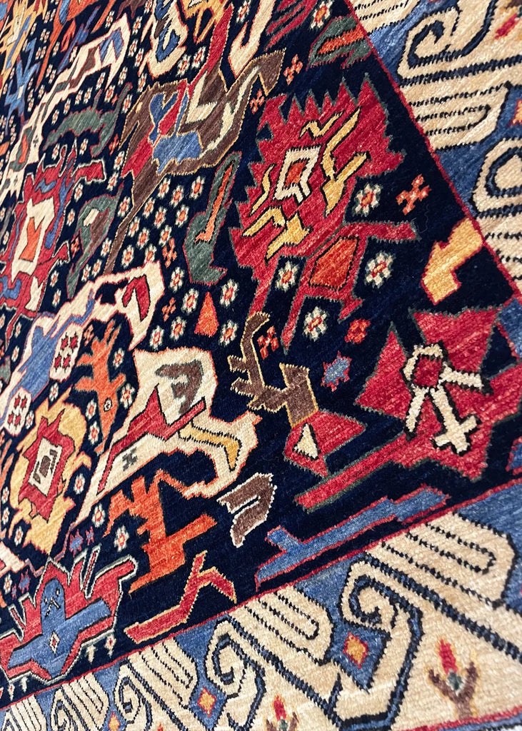 4'8"x5'9" Bijov Kuba Hand Knotted