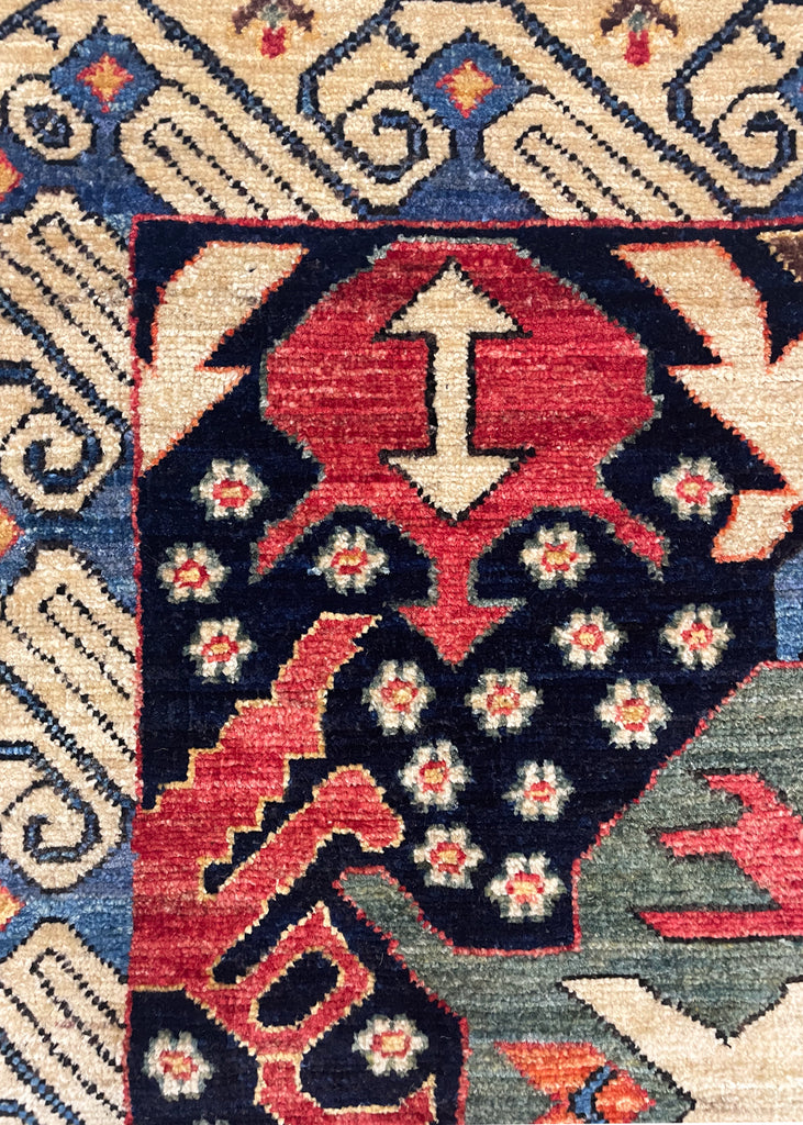 4'8"x5'9" Bijov Kuba Hand Knotted